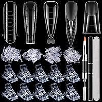 Vista 8 de Calcomanías dobles de forma francesa, 60 piezas de almohadillas de silicona reutilizables de doble forma, puntas de manicura francesa, molde