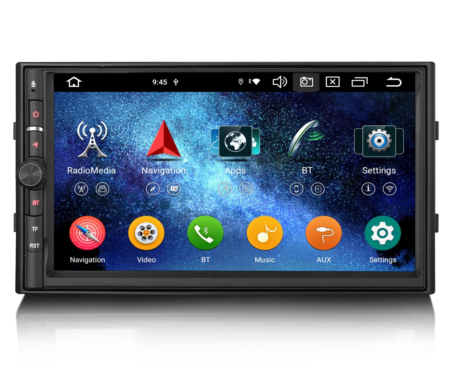 7" Android 16 Radio Pantalla Coche 2 DIN Universal Carplay 4GB+64GB | 8-núcleo GPS Navegador Pantalla táctil IPS Bluetooth 5.0 Android Auto WiFi 4G DSP Dab+ USB FM RDS