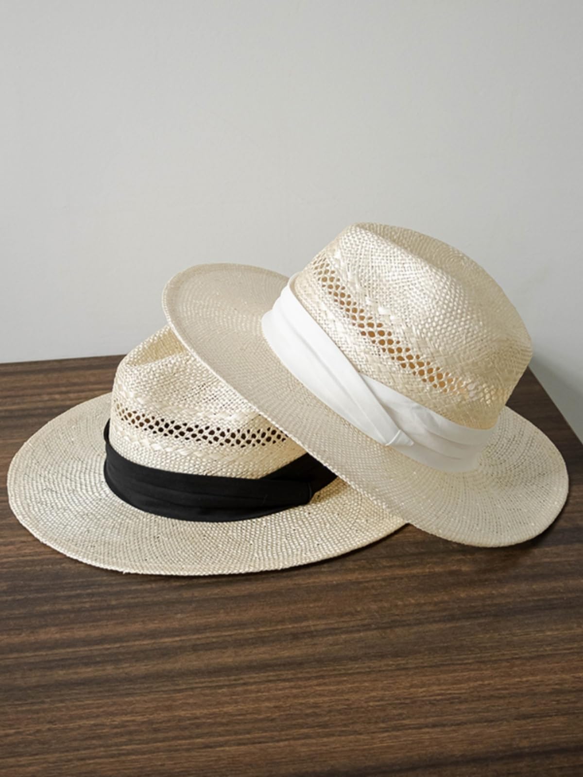 Generico Cappello da Sole Pieghevole in sisal da Donna - Tesa Larga Intrecciata a Mano per Protezione UV e Viaggi