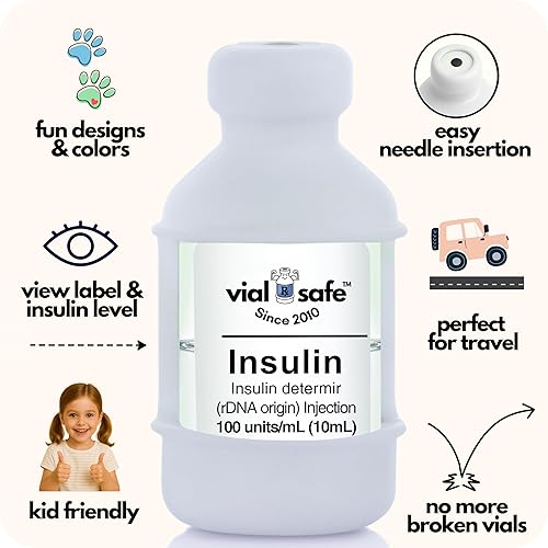 Miniatura 5 de VIAL SAFE La funda protectora de botella de insulina más confiable para diabetes  Nunca arriesgarás a romper tu vial de insulina, funda protectora