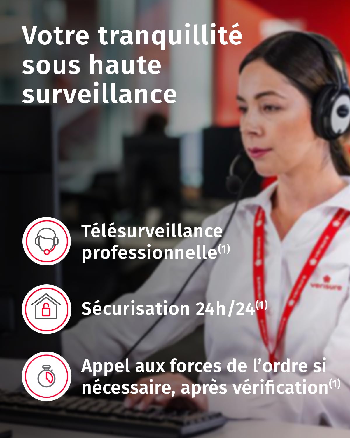 Verisure Alarme L Maison ou Appartement Connectée sans Fil – Système de Sécurité 10 Pièces avec Caméra HD Intérieure, Application Mobile, Sirène – Installation DIY Facile – Option Télésurveillance