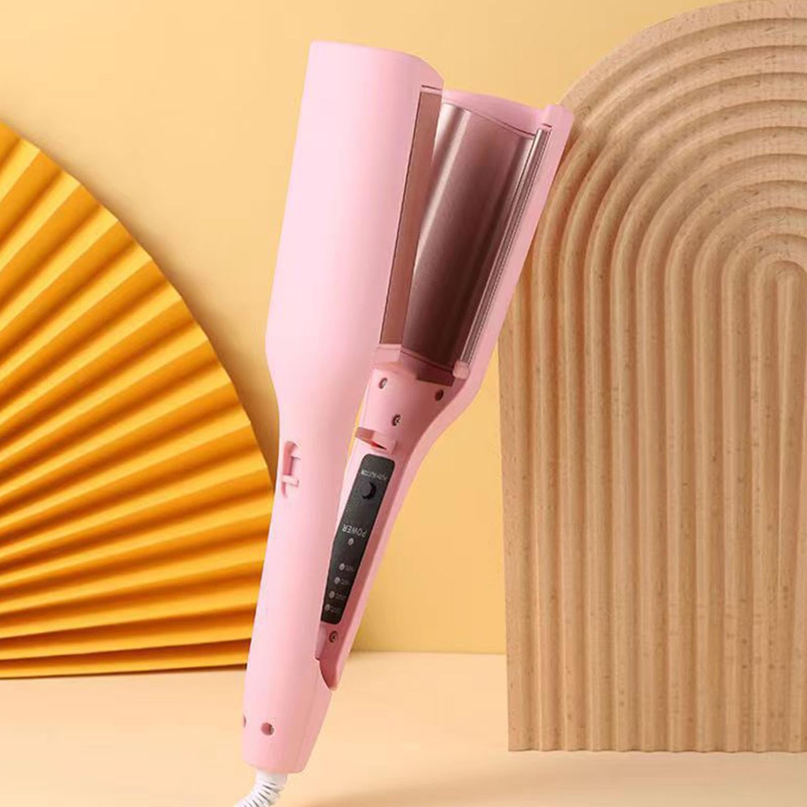 Primer Ferro Per Capelli - Tripla Barile, Strumento Per Acconciatura | Asta Profonda, Produttore Di Onde In Ceramica Calde Per Uso Universitario, Finitura Del Salone Di Bellezza, Bacchetta