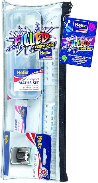Helix Complete Stationery Set in 13.5 inch Pencil Case