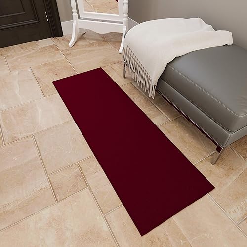 Miniatura 82 de Sweet Home Stores Alfombra lavable antideslizante con parte trasera de goma para cocina, pasillos, baño, entrada, dormitorio, 2 pies 3 pulgadas x 3