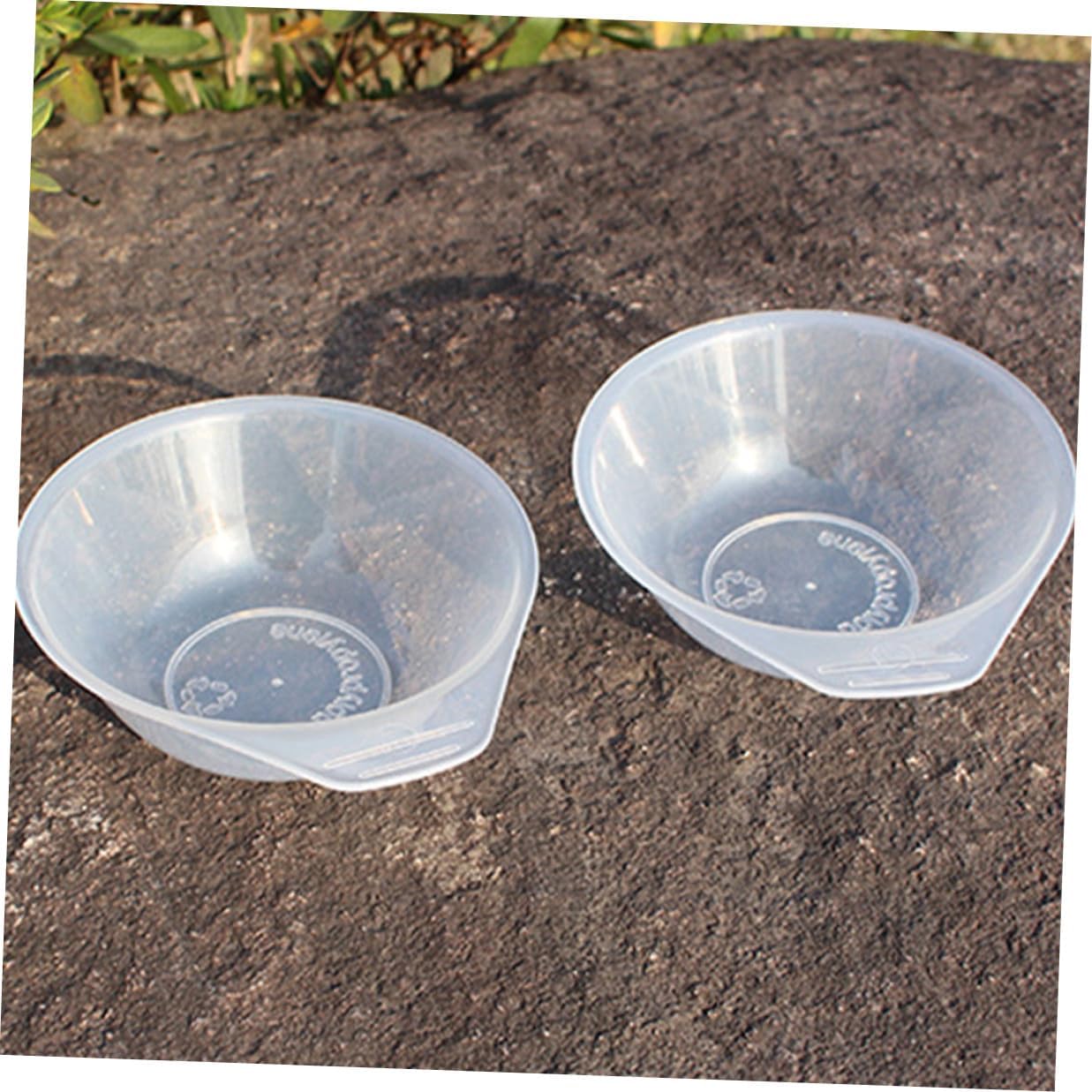 Portable Camping Bowl Set with 4 Pp Plastic Rice Bowls and 4 Soup Spoons, Lightweight Outdoor Camp Utensil Set for Barbecue and Hiking