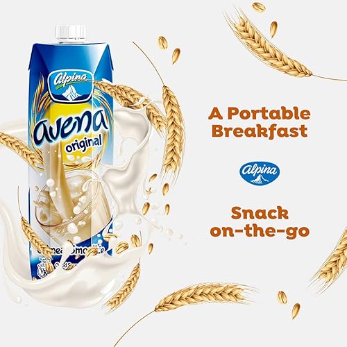 Miniatura 2 de AVENA ALPINA - Batido de avena original. Avena integral 100% orgánica. Bajo en azúcar, bajo en carbohidratos, avena sin OMG. Tu avena instantánea