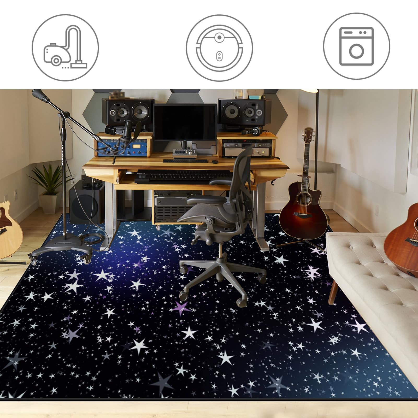 Mata do perkusji akustycznych Dywan antypoślizgowy dywan dźwiękoszczelny bęben mata bębnowa duża werbel zestawy perkusji elektronicznych instrumenty muzyczne 230 x 200 cm