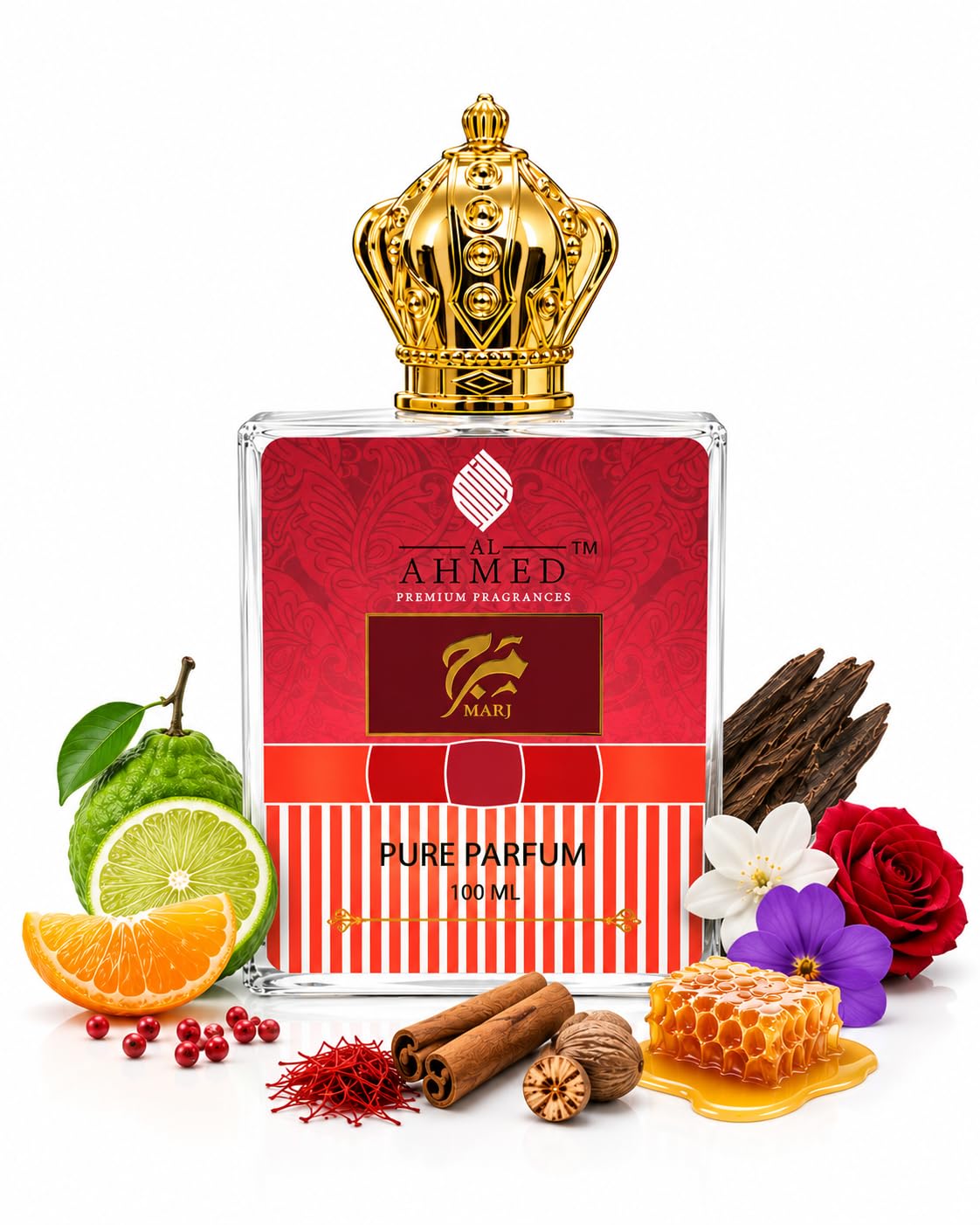 Marj Extrait De Parfum 100ml | Luxury Long Lasting Perfume for Men & Women | Premium Arabic Fragrance-image-35