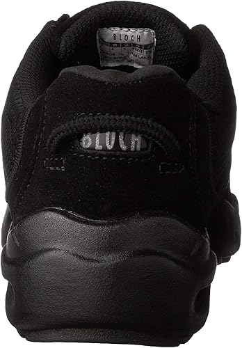 Vista 3 de Bloch Boost DRT - Zapatos de baile de gamuza y malla con suela dividida para mujer, Negro