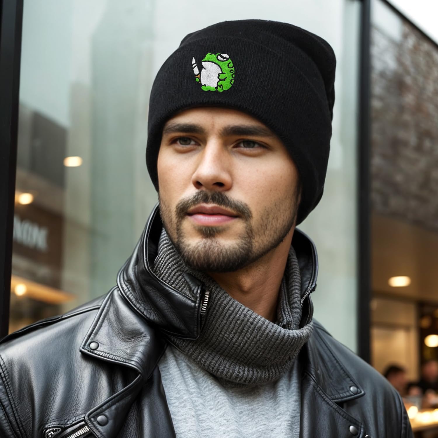 Funny Cool Beanies Cute Gothic Knit Hat for Men and Women - Image 3