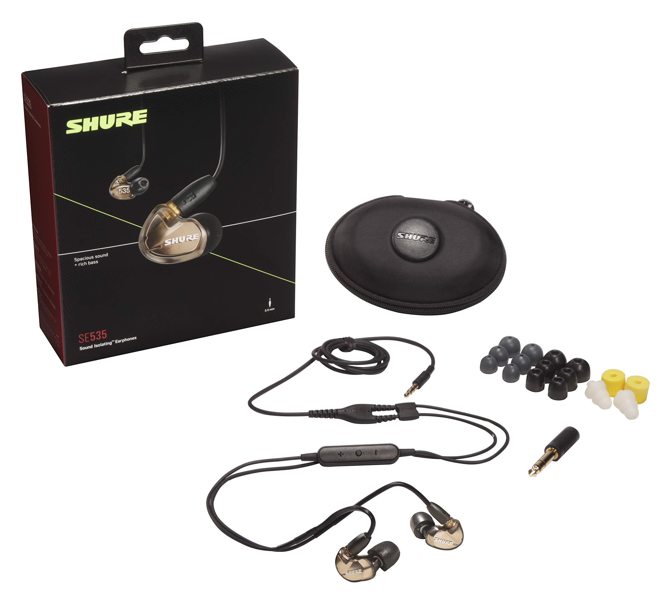 【値下げ】SHURE SE535 × Nu-ClearCustomSounds Amazon.com: Shure SE535 - Auriculares con aislamiento de sonido