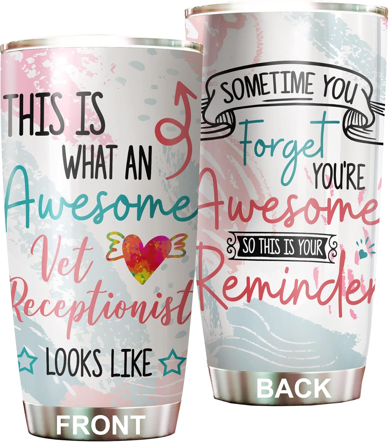 MEDROC Vet Receptionist Tumbler Stainless Steel 20oz