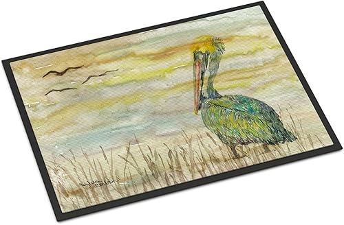 Caroline's Treasures SC2024MAT - Felpudo Pelican de 18 x 27 pulgadas, tapete para puerta delantera, interior y exterior, para entrada, disponible en Yaxa Colombia