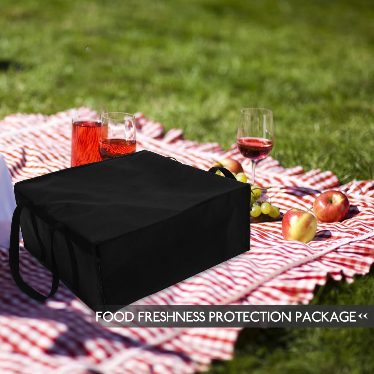 Isolierte Pizza-Liefertasche Faltbare Thermotasche Für Lebensmittel Große Kühltasche Für Takeout Praktische Tragetasche Mit Schultergurt Ideal Für Picknicks Und Reisen 50 X 50 X 205 cm
