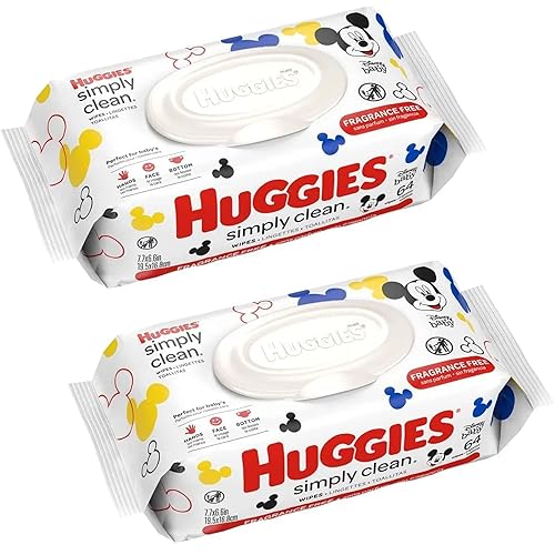 Huggies Toallitas para bebé Simply Clean sin fragancia (paquete de 2)