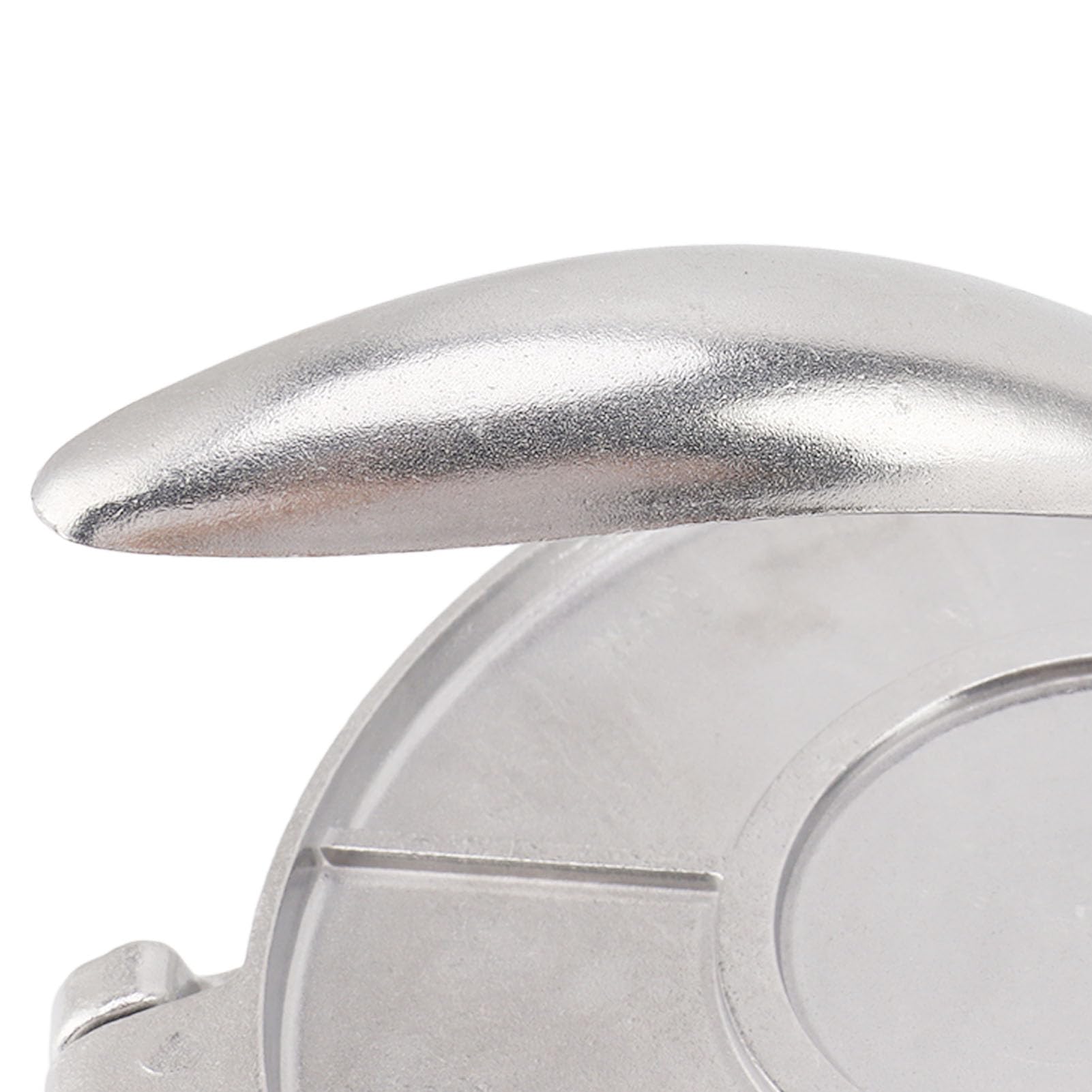 Tortilla-Presse, Manuelle Tortilla-Maschine aus Aluminiumlegierung für die Herstellung von Pizzakuchen, mit Multifunktionalem Design für Chinesische Kuchen und Gebäck (16 cm Silber)