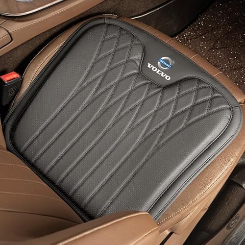 HZKMQL Car Seat Cushion for Volvo XC40/XC60/XC70/XC90, Sciatica and Back Pain Relief, Road Trip Essentials for Drivers, Comfort for Car Driver, Office,1 Front Row-B Black