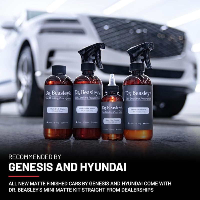 Dr. Beasley's Mini Matte Kit - Instant Bonding Coating, 2+ Years of Protection with Body Wash, Final Finish, Paint Cleanser, Matte Paint Coating