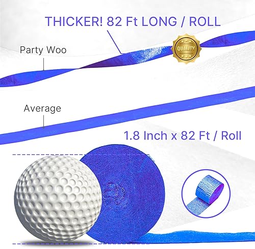 Vista 39 de PartyWoo Serpentinas de papel crepé verde, 6 rollos de 492 pies, paquete de papel crepé verde bosque esmeralda cazador para graduación, Navidad