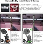 Moginno F3 VR Gun Stock Compatible with Meta/Oculus Quest 3/3S/2/Pro Controller Accessories, Front-handle Magnetic Gunstock Rifle Adapter with Shoulder Strap, Enhance FPS Games Reality Control Feel
