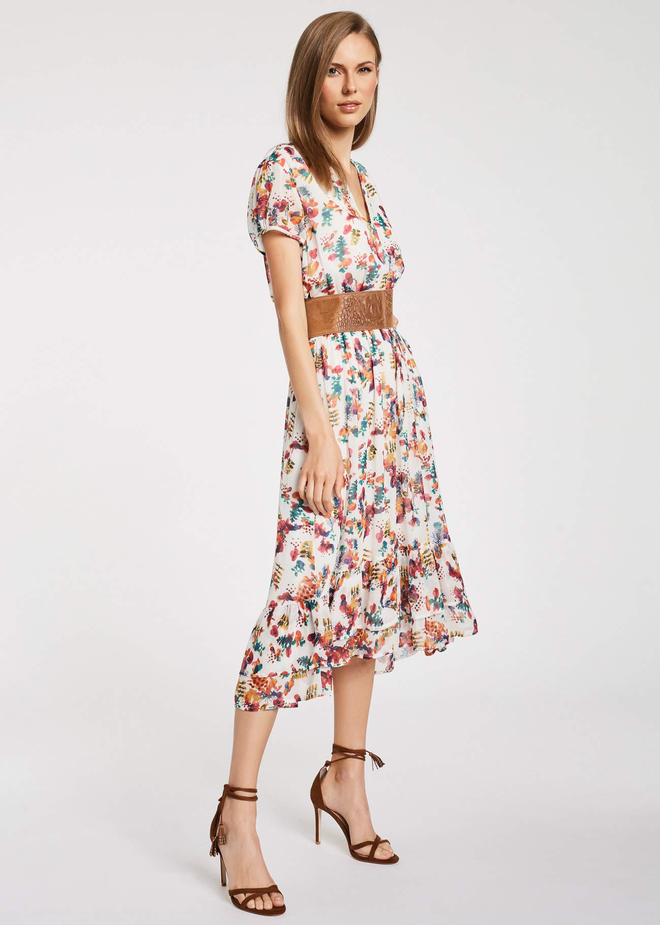 Gaudi Vestito Midi stampato multicolore da donna