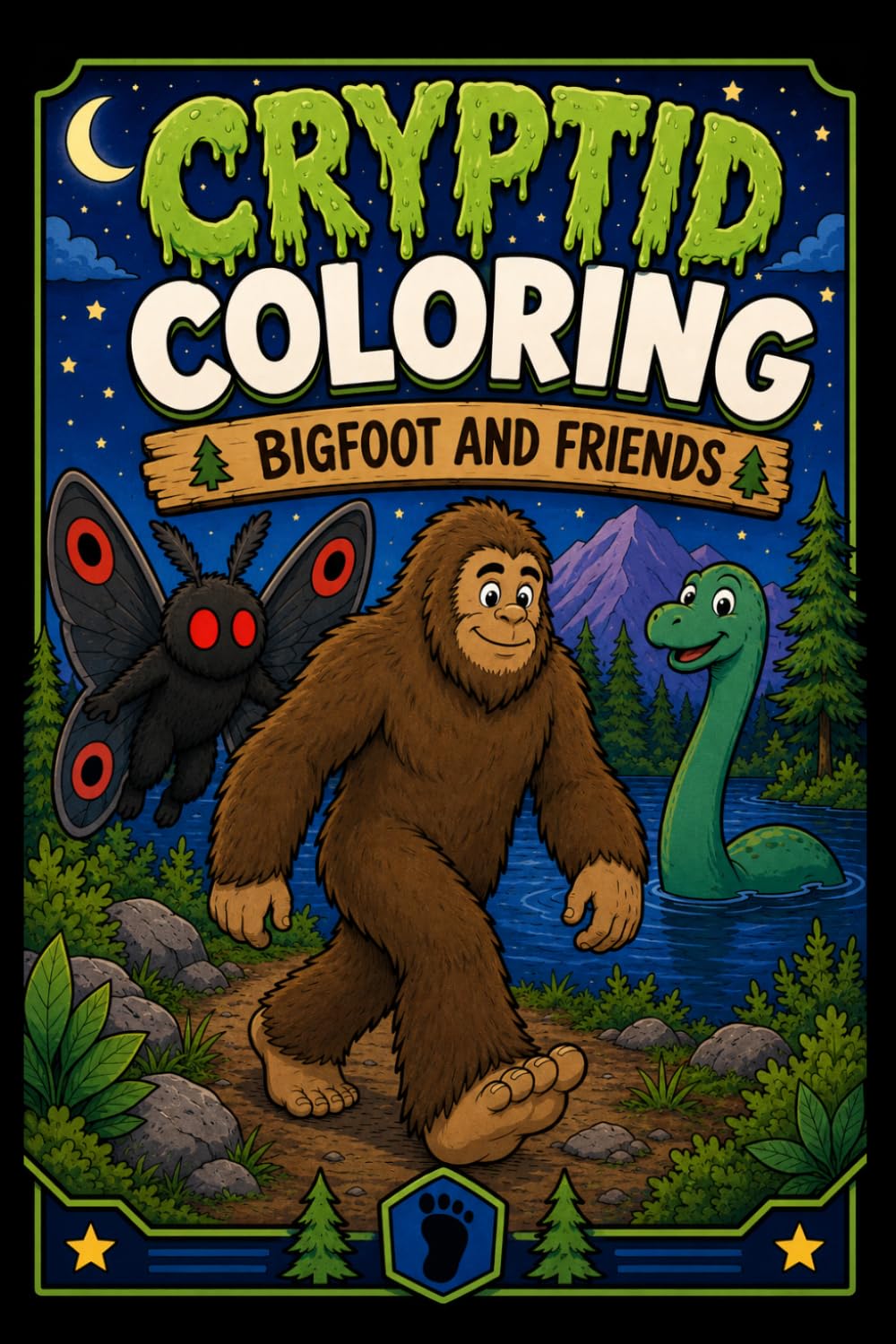 Cryptid Coloring: Bigfoot and Friends
