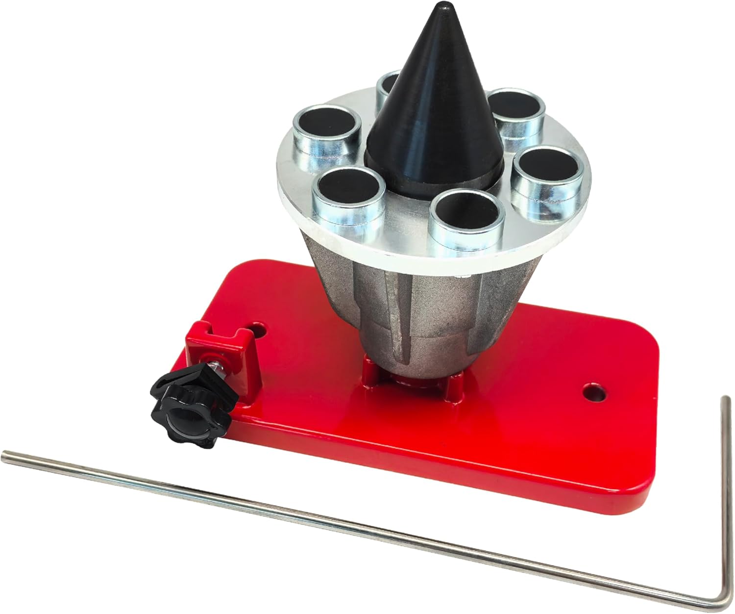 Lawn Mower Blade Balancer,Blade Balancer for Many Types of Mower Blade，Magnetic Wall Mount, 42-047, Red