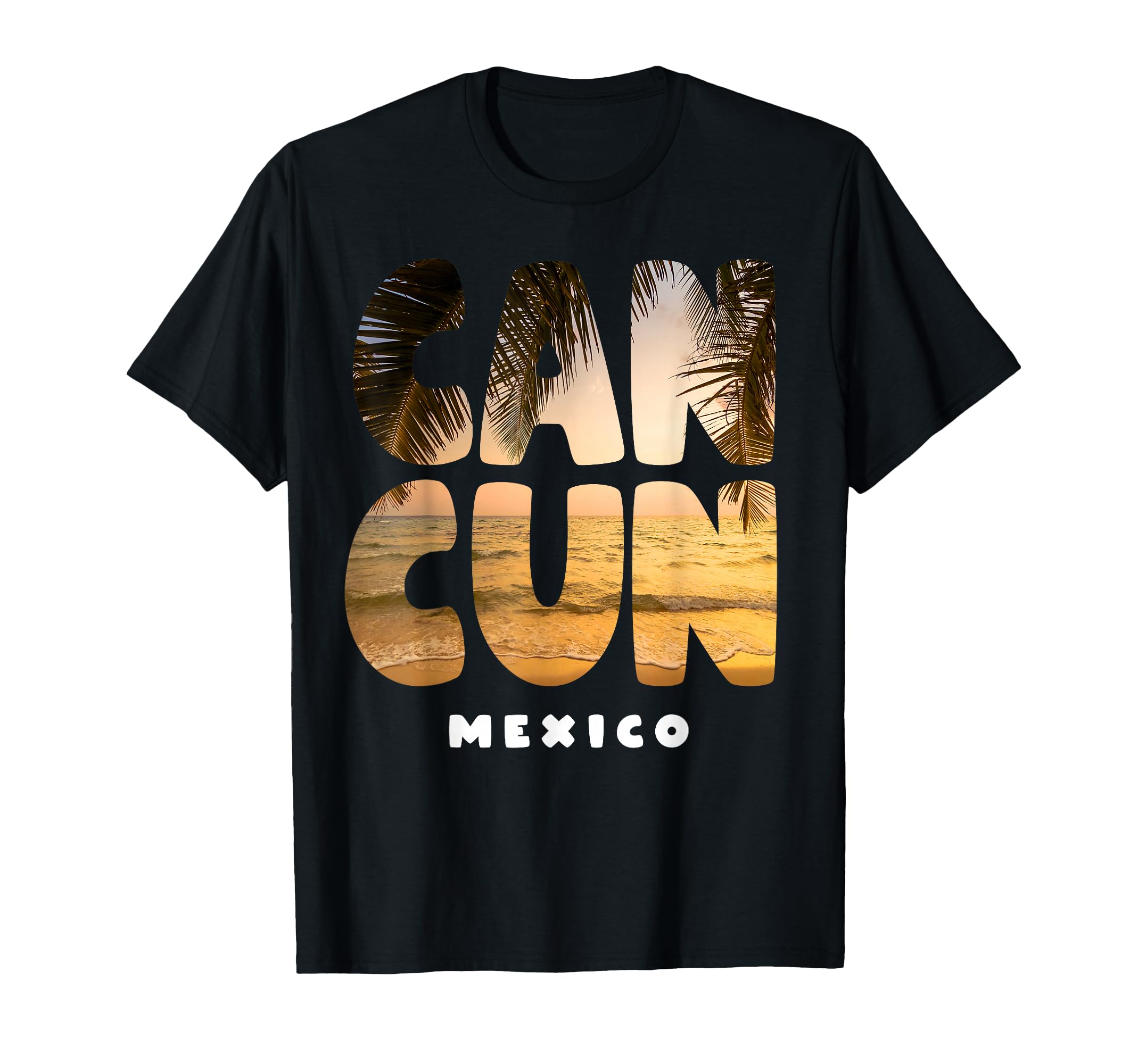 Cancun Mexico Souvenir Sunset Summer Vacation T-Shirt