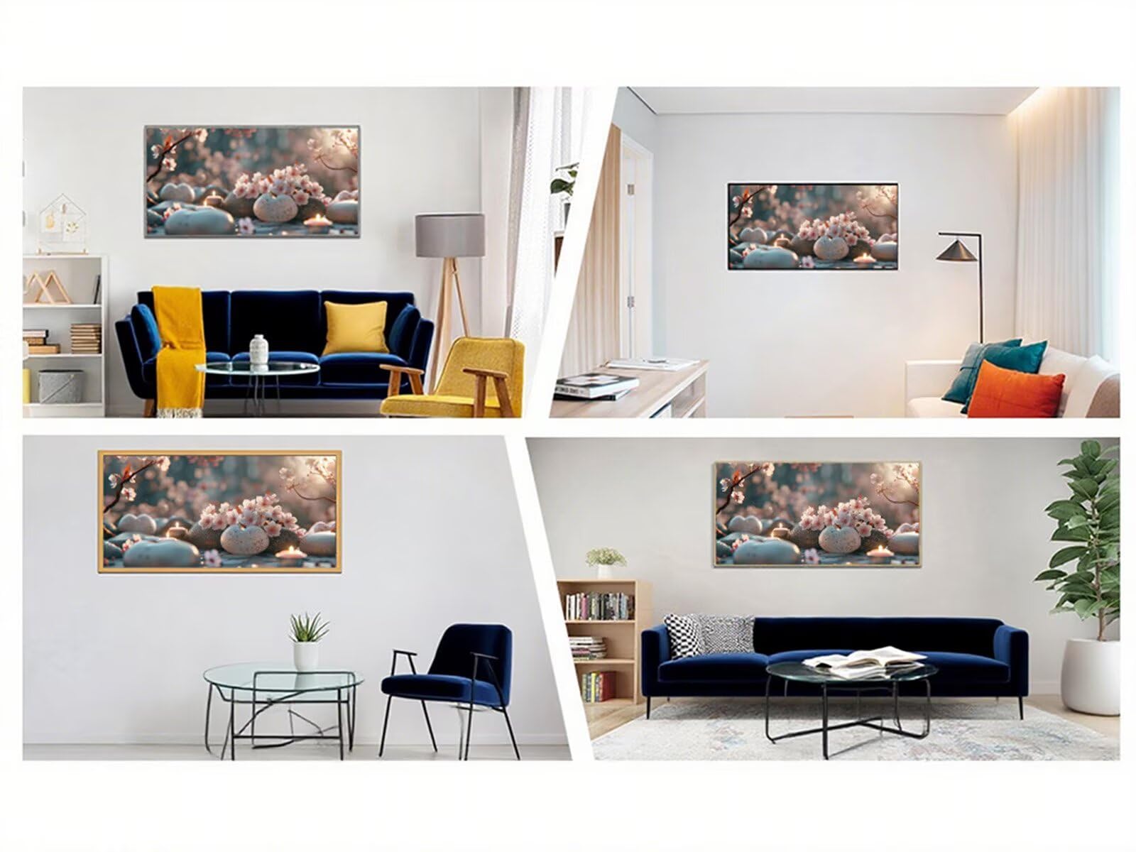 5D diamentowe malowanie kamień diamentowy dzieci DIY rysunek diamentowy kwiat malowanie diamentowe zestaw DIY dla dorosłych, 220 x 100 cm haft krzyżykowy diament płótno, dekoracja ścienna prezent X2