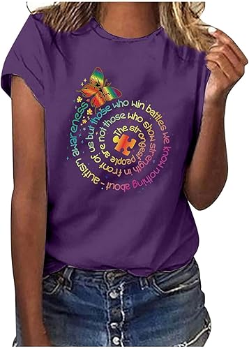 Women Short Sleeve Tshirt,Women's Summer T Shirt Cute Graphics Tshirt Casual Short Sleeve Tops Holiday Tee Shirt