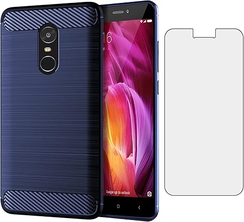 Miniatura 9 de Asuwish Funda compatible con Xiaomi Redmi Note 44X y protector de pantalla de vidrio templado, accesorios de celda, fundas protectoras suaves de