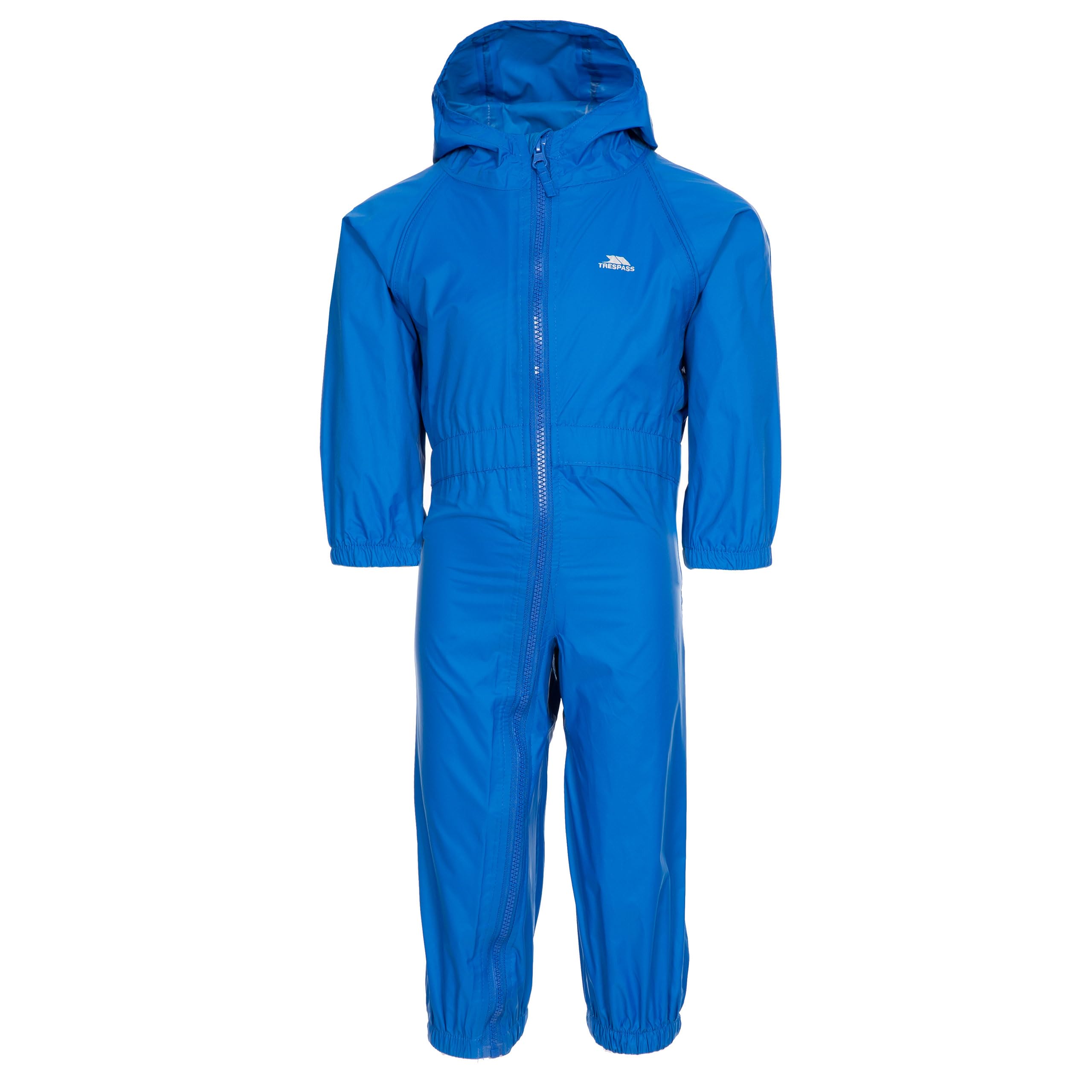 Trespass Babies Rainsuit Hooded Waterproof All in One Breathable Suit Button
