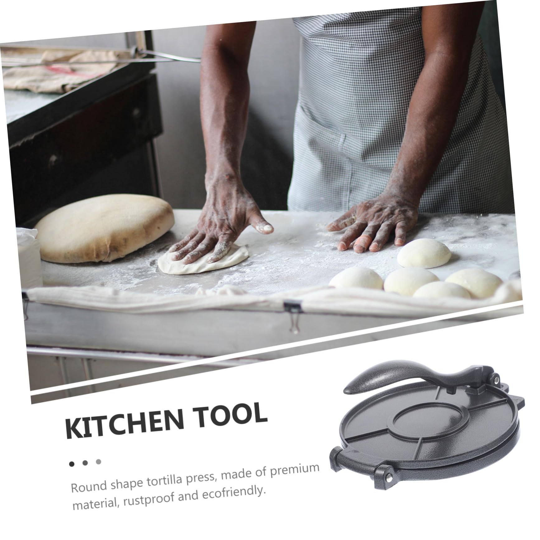 Prensa de Aleación de Aluminio Manual para Tortillas Redonda para Masa