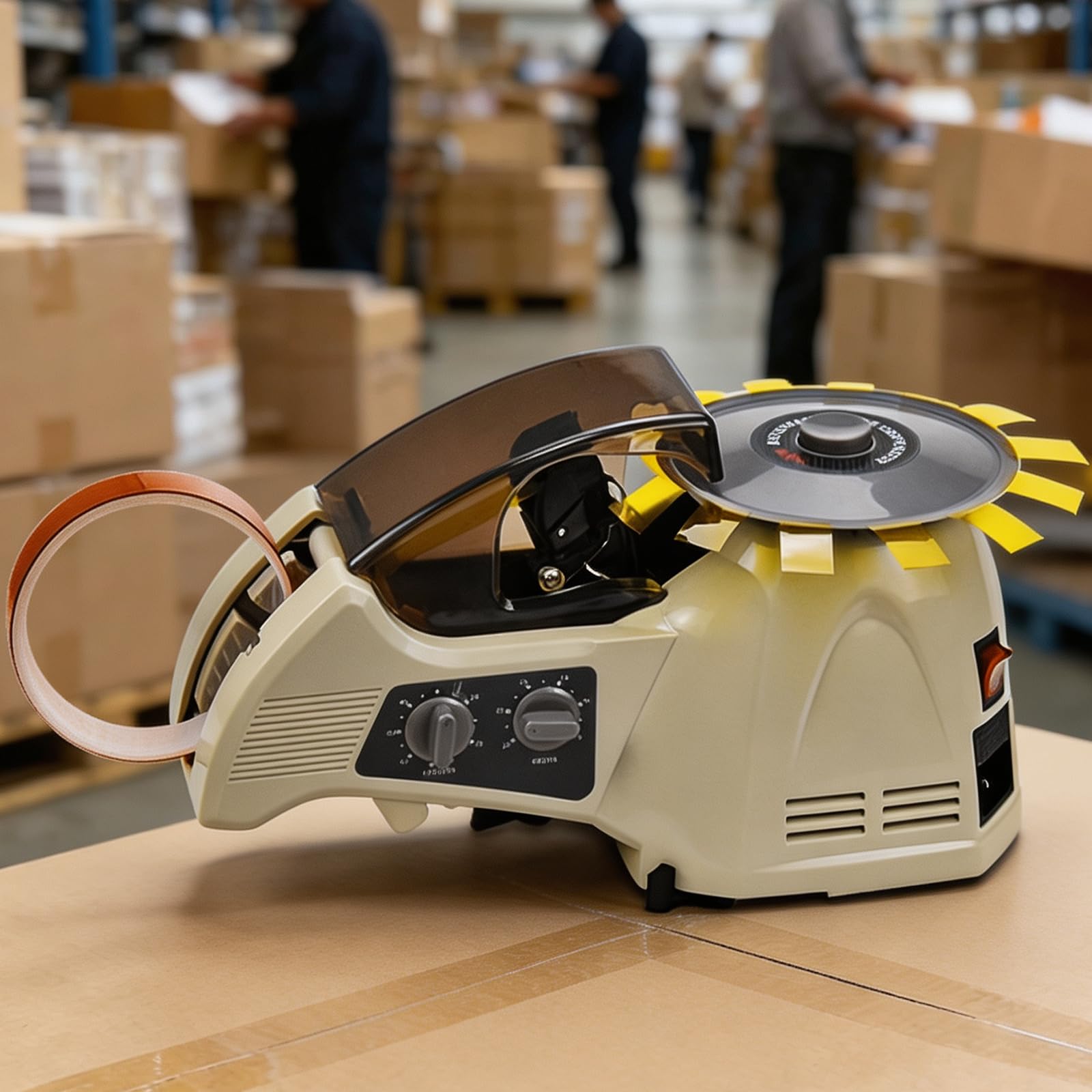 Dispenser Di Nastro Elettrico Da 40 W, Dispenser Automatico Con Lunghezza Di Taglio Da 10 A 60 Mm, Taglierina Portatile Per Nastri Di Varie Larghezze Da 5 A 25 Mm - Preciso, Motore In Rame