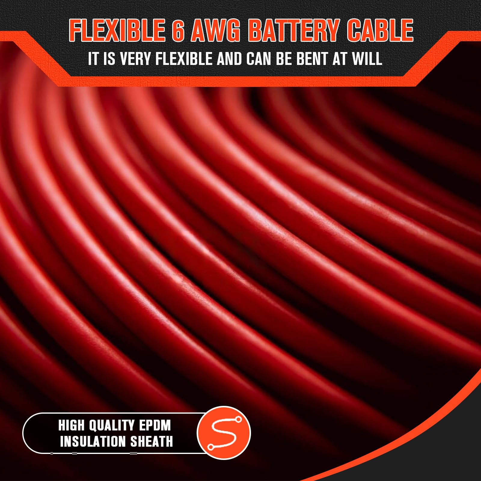 Cable De Cobre Estañado De 8 Calibres, 50 Pies Rojo Y ... | Cuotas sin