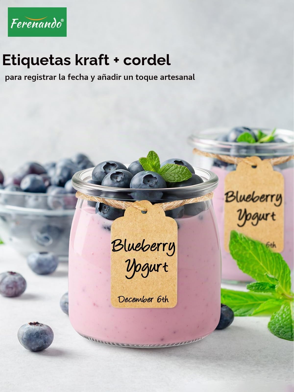 12 Piezas Vasos Yogurtera con Tapa, 200ml Botes Cristal Pequeños