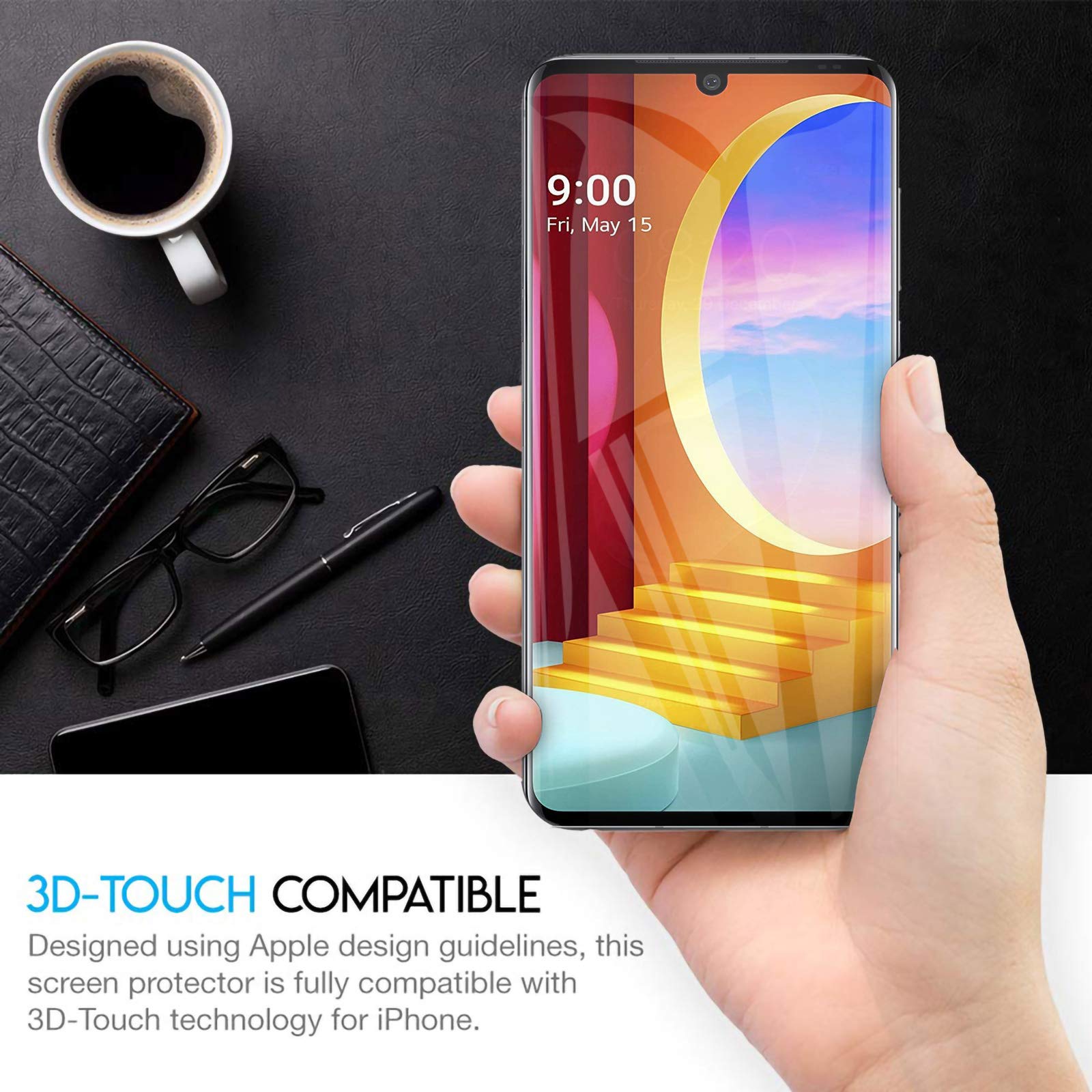 Vetro temperato Pellicola per LG Velvet Proteggi schermo intero