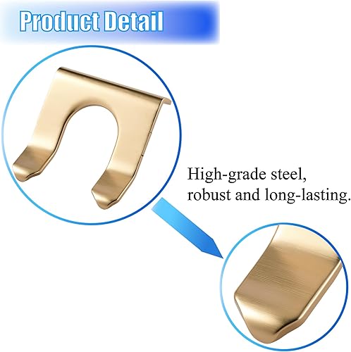 Miniatura 3 de 10 piezas de clips de línea de freno, clips de línea de freno de metal en forma de U, retenedor de línea de freno, soporte de manguera de freno,