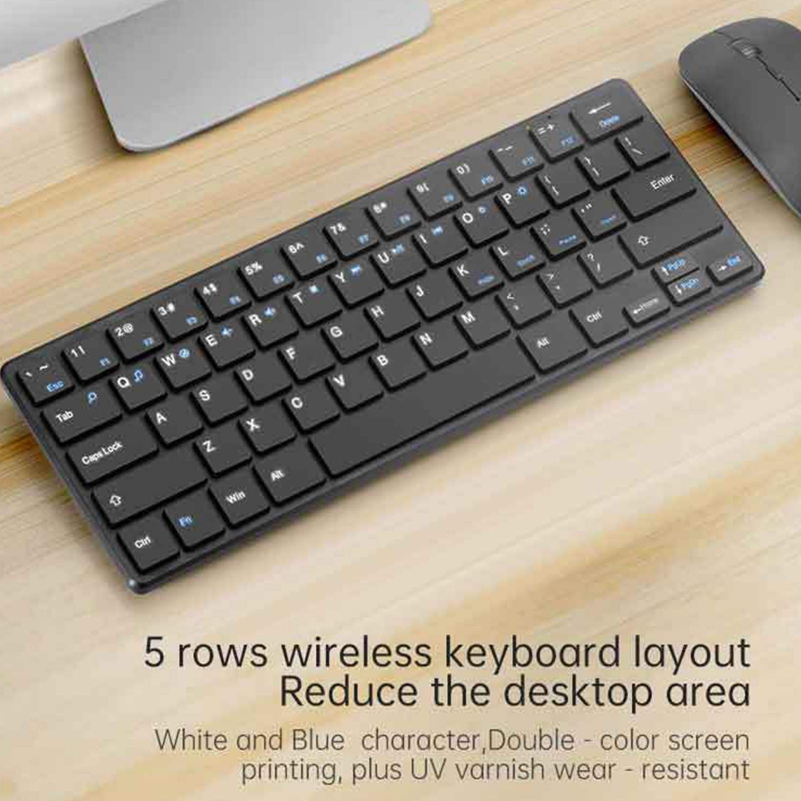 Zestaw myszek klawiatury, USB 2,4 G, bezprzewodowa klawiatura i mysz, akcesoria komputerowe, bez hałasu, ergonomiczna