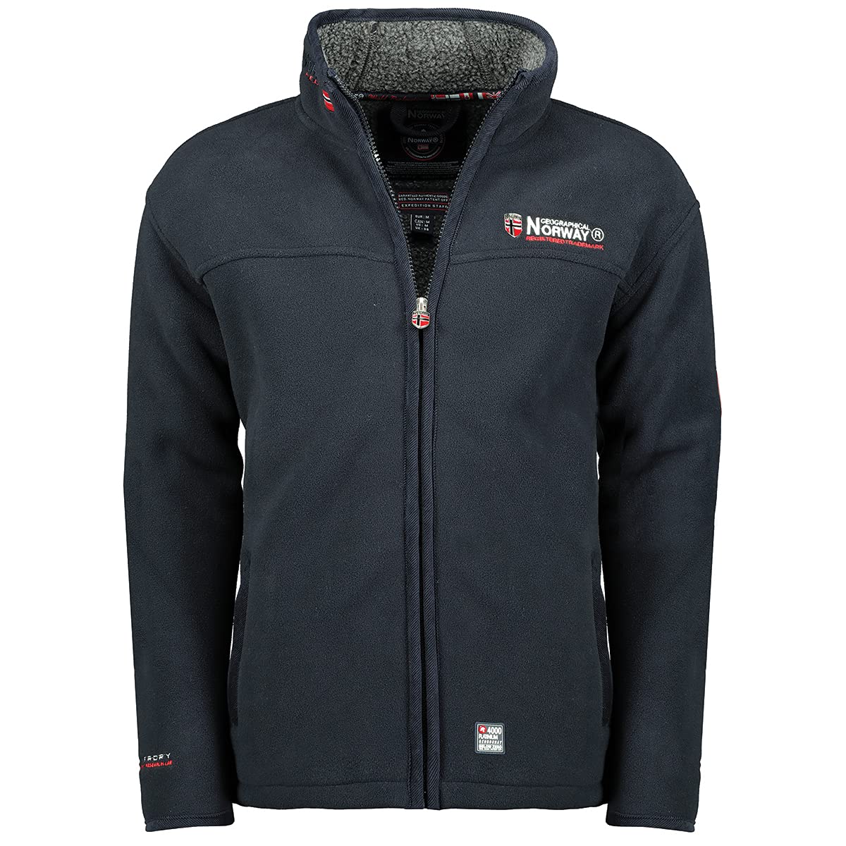 Geographical Norway UREKA Veste polaire chaude pour homme avec doublure en fourrure Taille S à XXXL