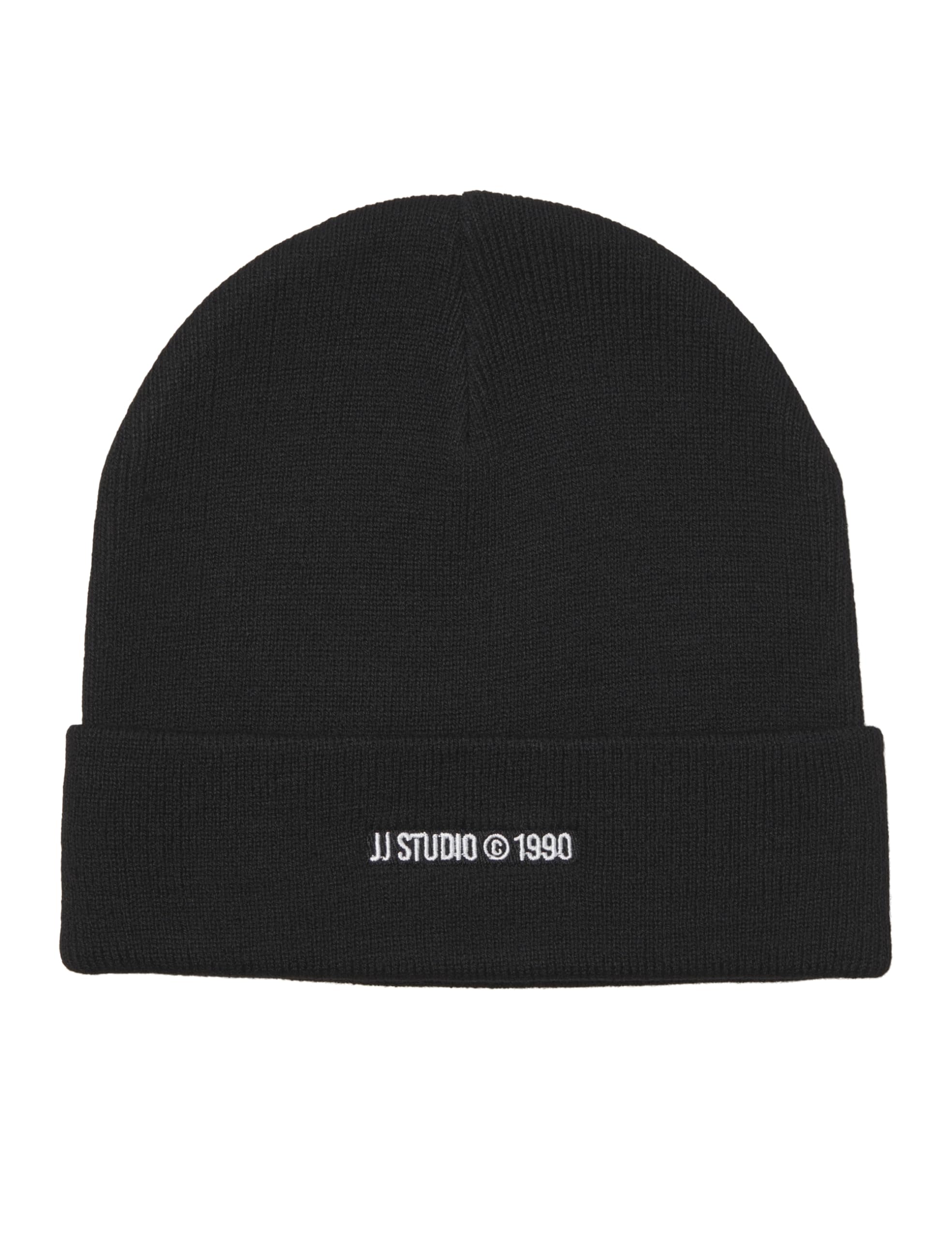 JACK & JONES Men's Jacbottle Beanie Knitted Hat, Black, One Size