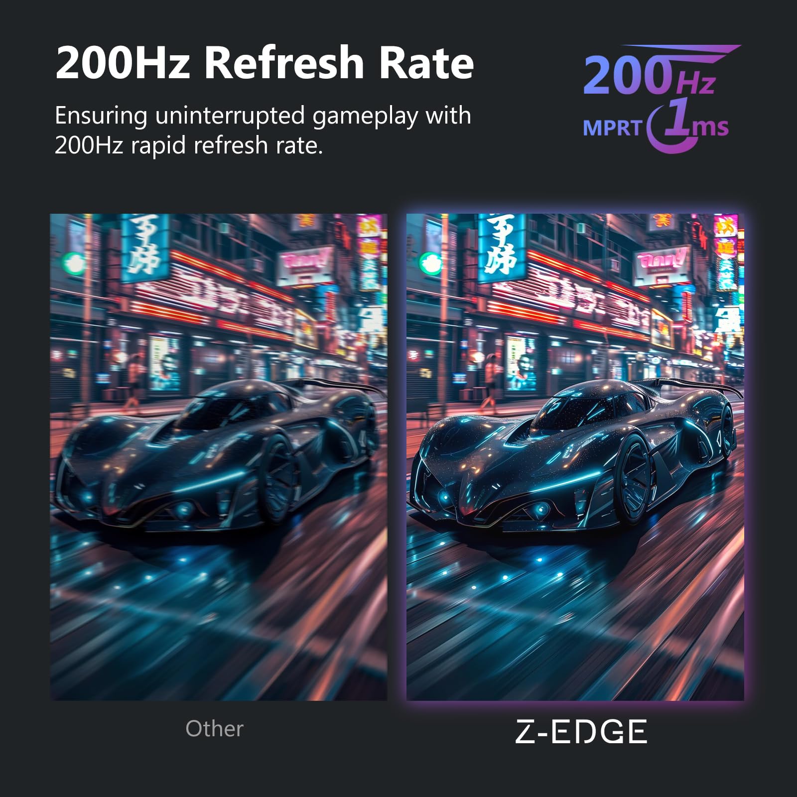 Z Z-Edge Z-Edge Curved Gaming Monitor 200Hz 1ms MPRT – Bild 2
