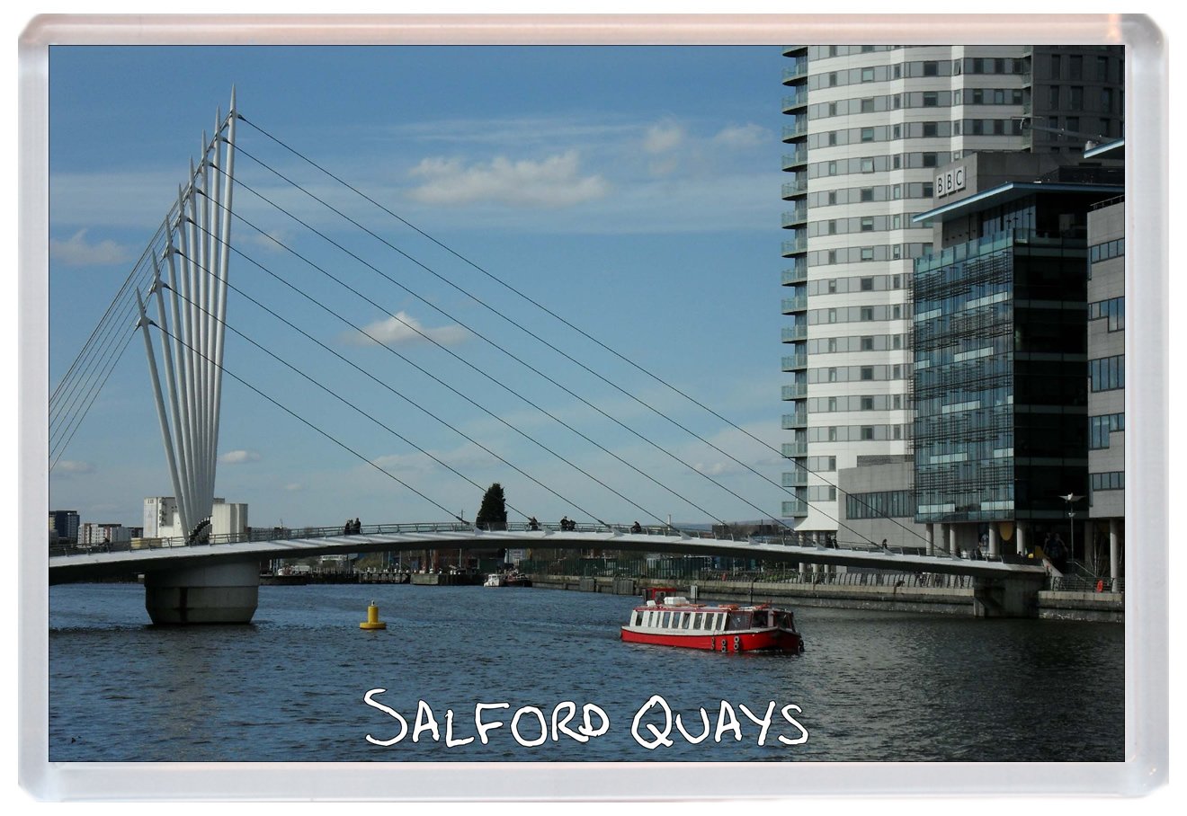 Baked Bean Store Salford Quays - Manchester - Lancashire - Jumbo Fridge Magnet