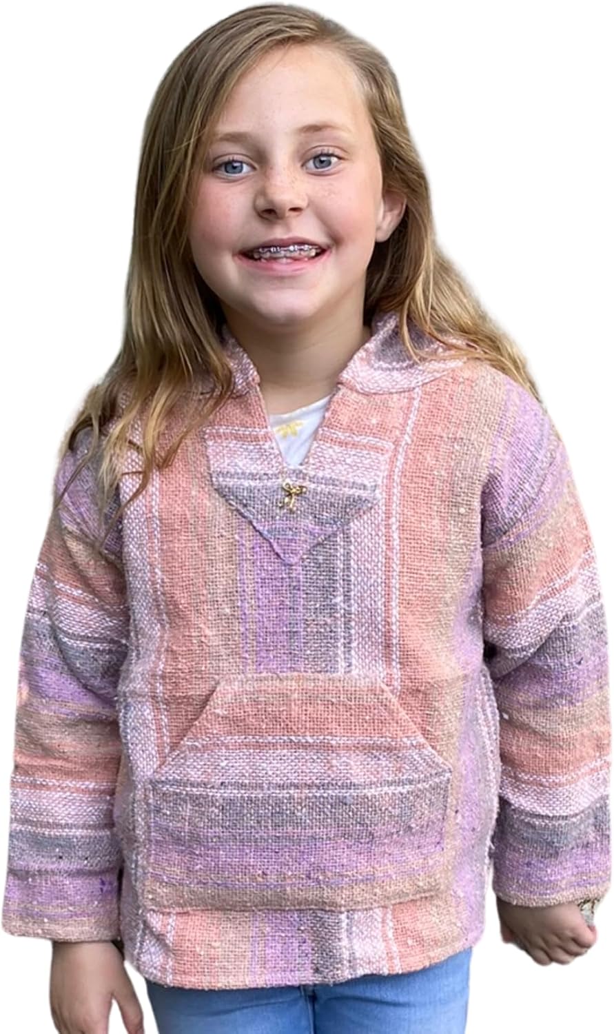 Youth Kids Childrens Mexican Baja Hoodie Pullover Sweater Unisex Boys Girls