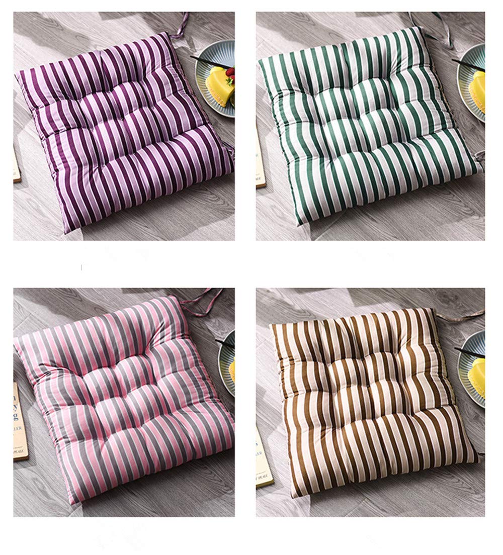 2 Coussinets De Chaise Rembourrés – 38x38 Cm – Avec Sangles De Fixation – Gris – Pour Cuisine, Salle à Manger, Bureau