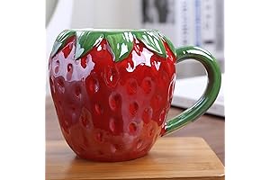 Strawberry Mug: Delightful Porcelain Companion for Strawberry Lovers