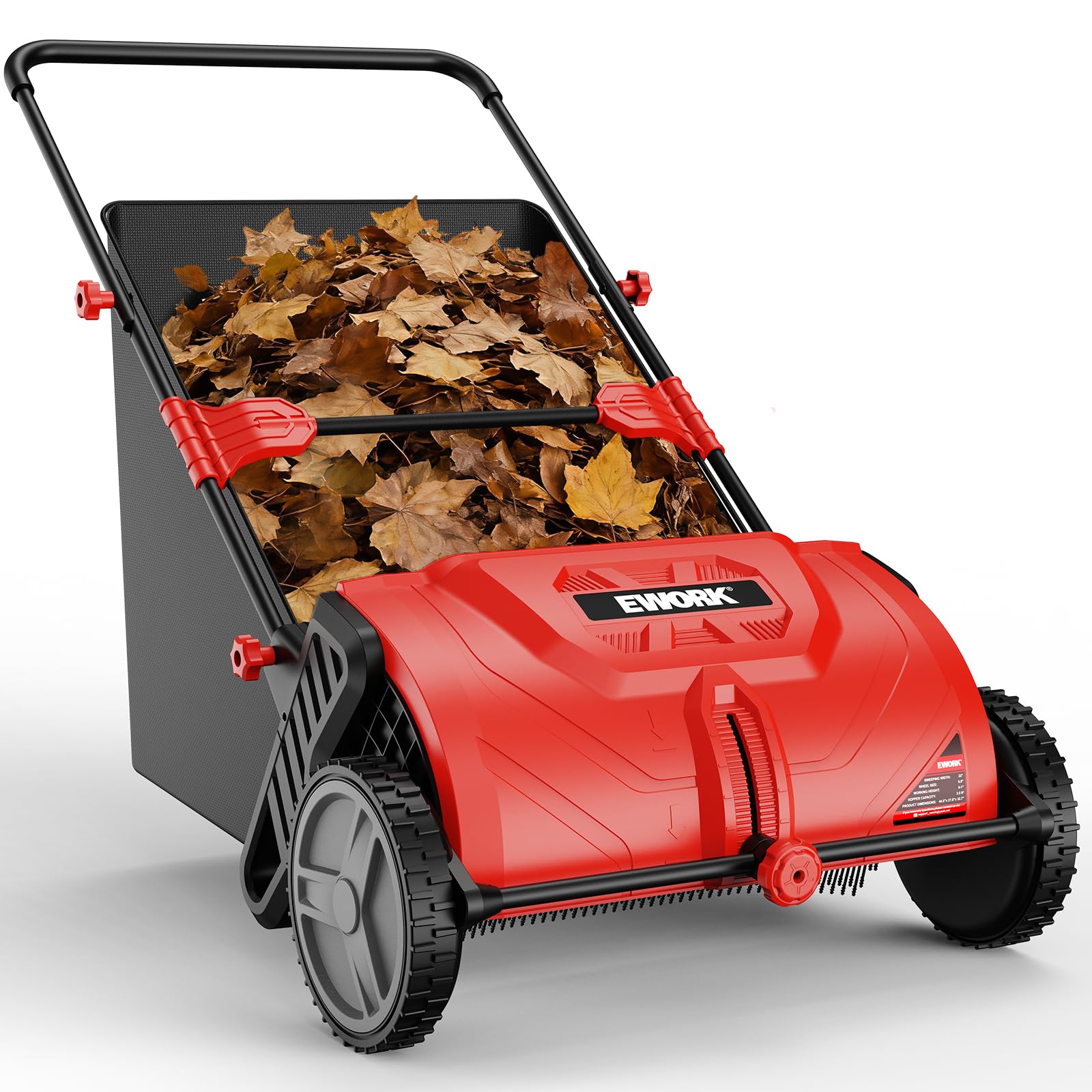 EWORK 26-Inch Push Lawn Sweeper