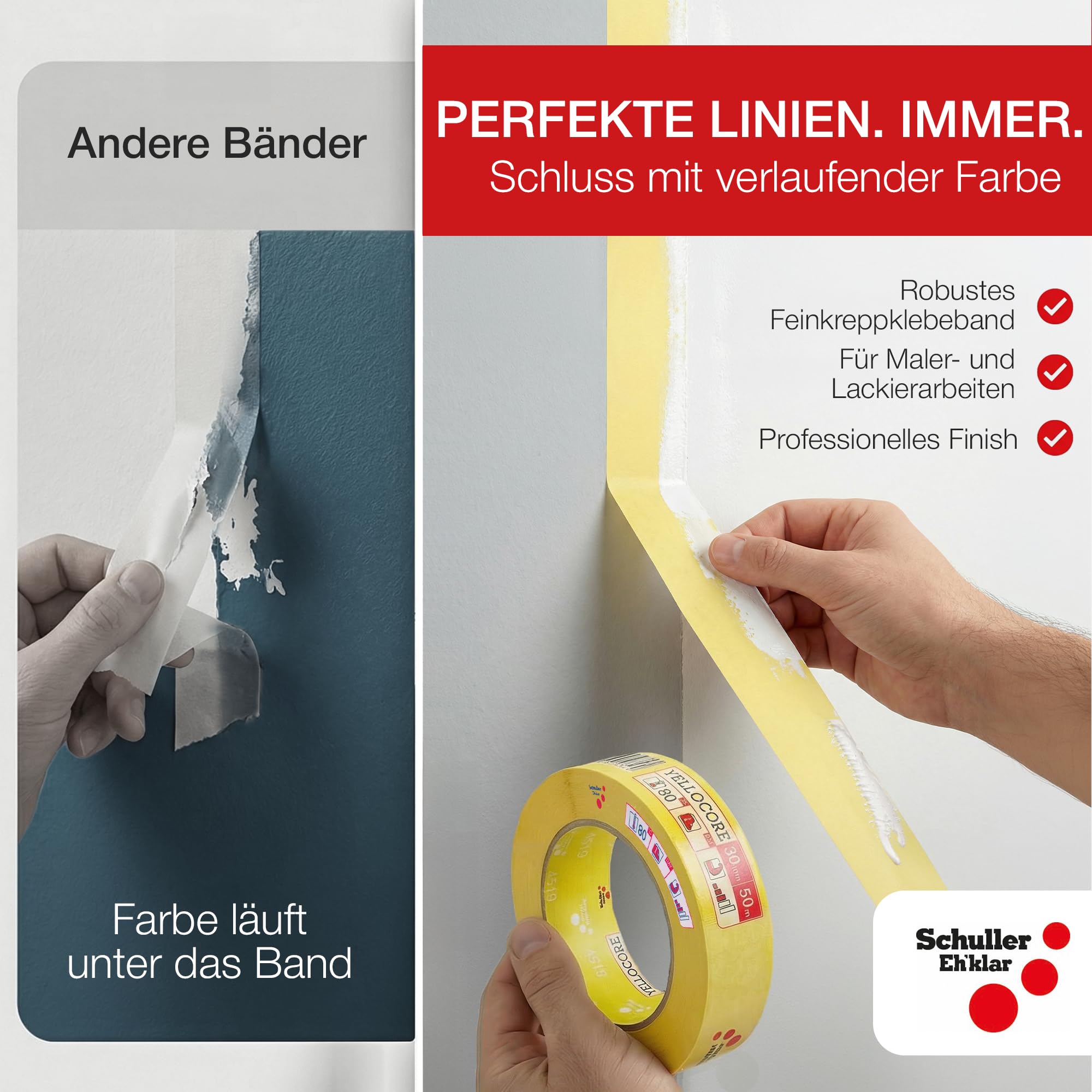 SCHULLER YELLO CORE taśma klejąca (30 mm x 50 m)