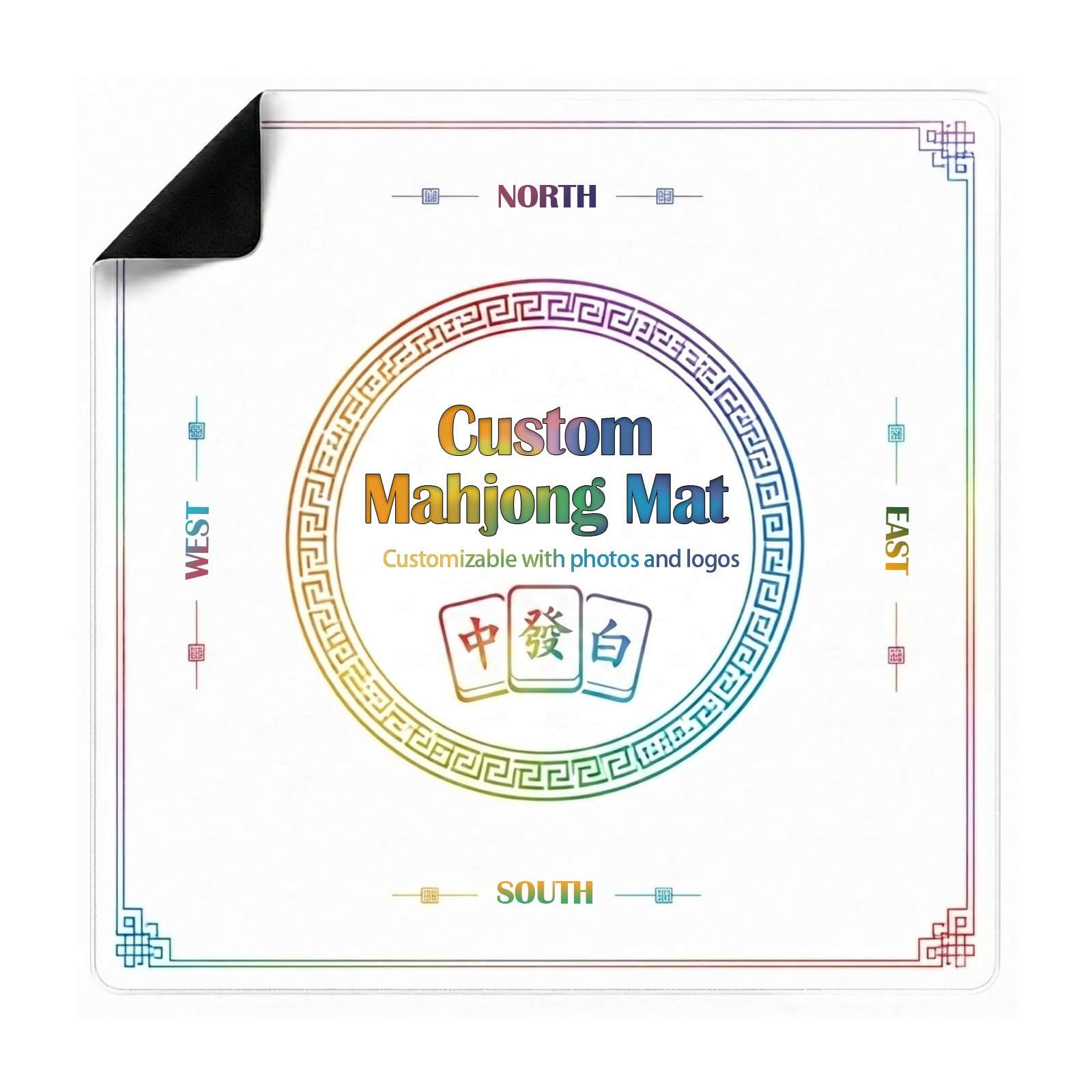 Generic Custom Mahjong Mat, Personalised Game Table Cover Pad