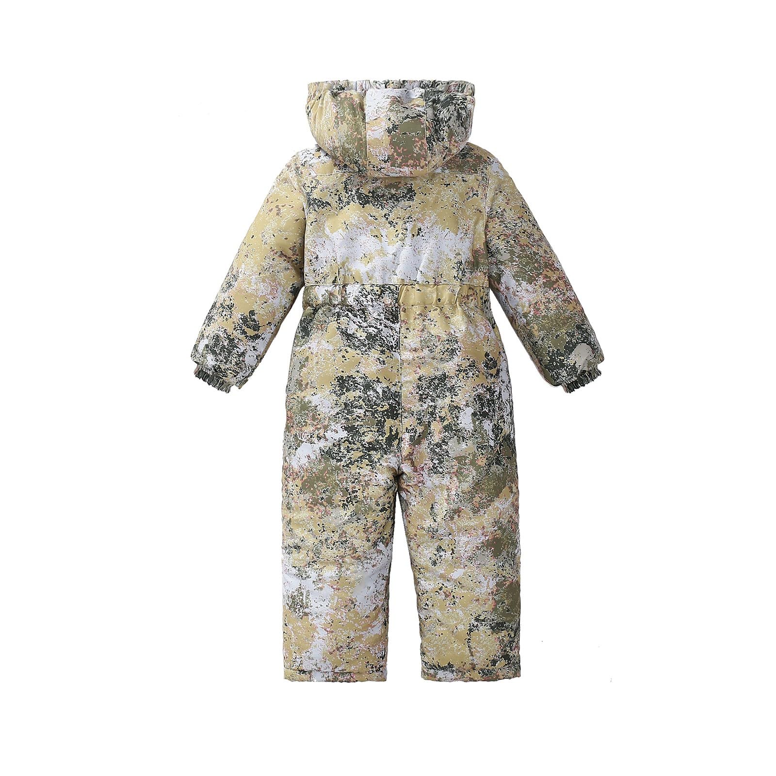 Genérico Boys Girls Middle And Large Children Fall And Winter Tie Dye Star Camouflage Printing Windproof Warm Anti Cold Ski Suit Perezoso Grande
